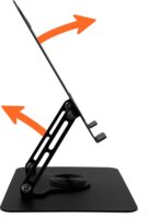 Media-Tech MT2662 ROTO Ergonomikus 17" Forgatható Notebook Állvány - Fekete