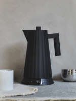 Alessi MDL21 B Plisse Vízforraló Hőfokszabályzóval 1.7L 2400 Watt - Fekete