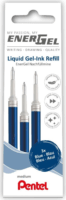 Pentel EnerGel zselés rollerirón betét 0.35mm - Kék (3 db/csomag)