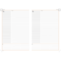 Realsystem Picture 5601-60 B5 napló - magnólia mintás