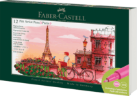Faber-Castell Paris Művészfilctoll készlet - Vegyes színek (12 db / csomag)