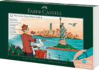 Faber-Castell New York Művészfilctoll készlet - Vegyes színek (12 db / csomag)
