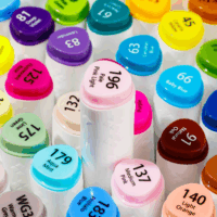 Deli Color Emotion 1 - 7mm Kétvégű Sketch marker készlet - Vegyes színek (24 db / csomag)