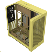 Thermaltake View 390 Air Midi Torony Számítógépház + 2db 120mm ventilátor - Karamell