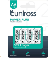 Uniross UPPAAPK4 Power Plus Alkáli ceruzaelem AA 1,5V (4db/csomag)