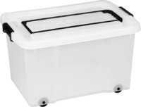 Iris Uno Box Műanyag Húzható Fedeles Tárolódoboz 50L - Átlátszó