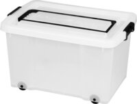 Iris Uno Box Műanyag Húzható Fedeles Tárolódoboz 50L - Átlátszó