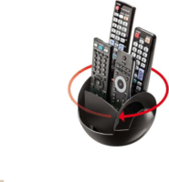 Meliconi 458100 RC Asztali forgatható Távirányító tartó - Szürke/Átlátszó