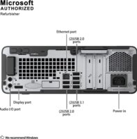 HP ProDesk 400 G6 SFF Számítógép (Intel Core i5-9400 / 16GB / 250GB SSD / Win 11 Pro) - Használt