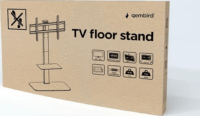 Gembird TVS-86ST-01 43"-86" LCD TV / Monitor Tartó Padlóállvány - Fekete