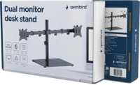 Gembird MS-D2ST-01 17"-32" LCD TV / Monitor Asztali Tartó Állvány (2 kijelző) - Fekete