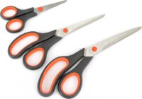 Iris KT-196 Rozsdamentes acél olló készlet 3 darab - Fekete / Narancs