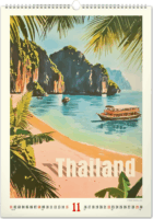 Realsystem 6094-TP Vintage Posters 2026 falinaptár 33x46 cm - Tropical Paradise