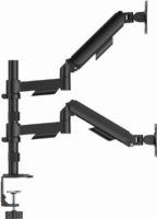 Gembird MA-DA2P-02 17" - 32" LCD TV / Monitor Asztali Tartó Kar - Fekete (2 kijelző)