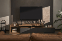 Gembird TVS-D90F-01 45" - 90" LCD TV / Monitor Asztali Tartó Állvány - Fekete