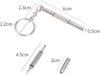 Iris Tools DT-110 Kulcstartós csavarhúzó ajándéktárgy - Ezüst