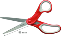 Scotch Comfort rozsdamentes acél olló 20 cm - Piros