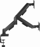 Gembird MA-DA2U-01 17"-32" LCD TV / Monitor Asztali Tartó Kar + Beépített USB Port - Fekete (2 kijelző)