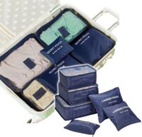 Iris 5029 Bőrönd csomag rendszerező készlet 6 darab - Kék