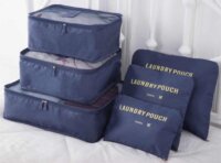 Iris 5029 Bőrönd csomag rendszerező készlet 6 darab - Kék