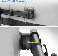 ACT AC8344 17"-32" LCD TV / Monitor Asztali Tartó Kar - Fekete (2 kijelző)