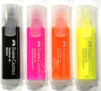 Faber-Castell Glassy 1-5mm Szövegkiemelő készlet - Vegyes színek (4 db / csomag)