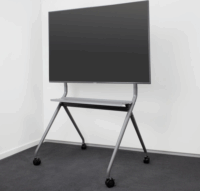 ACT AC8372 50"-86" LCD TV / Monitor Gurulós Padló Tartó Állvány - Fekete