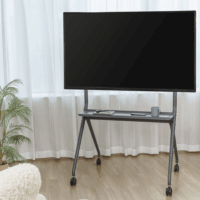 ACT AC8372 50"-86" LCD TV / Monitor Gurulós Padló Tartó Állvány - Fekete