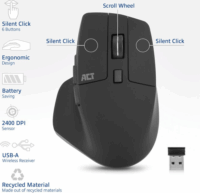 ACT AC5151 RF Wireless Optikai Egér - Fekete