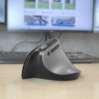 ACT A5155 Ergonomikus Bluetooth + RF Wireless Egér - Fekete / Szürke