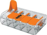 WAGO 221-615 Vezetékösszekötő 5-leágazás 41A / 450V (15 db/csomag)