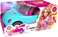 Elektromos zenélő Barbie autó fényhatásokkal - Kék