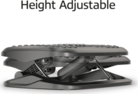 ACT AC8020 Ergonomikus Lábtartó Masszázsgörgőkkel 45 x 34 cm - Fekete