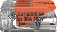 Wago 221-613 Vezetékösszekötő 3-leágazás 41A / 450V (30 db/csomag)