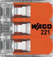 Wago 221-613 Vezetékösszekötő 3-leágazás 41A / 450V (30 db/csomag)