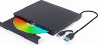 Gembird DVD-USB-031 Külső USB 3.1 CD/DVD Író / Olvasó - Fekete