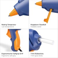 Steinel GlueMatic 1007-LT Vezetékes Ragasztópisztoly - Kék/Narancssárga