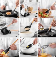 IRIS KT-243-W Szilikon Konyhai eszköz készlet 13 darabos - Fehér