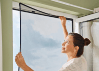 Tesa 55360 Bepattintható Szúnyogháló 1,2 x 1,4m - Szürke