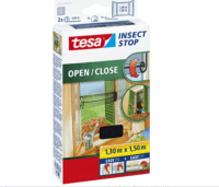 Tesa 55033 Tépőzáras Szúnyogháló 1,3x1,5m - Fekete