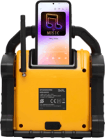 Sal BTWORKPRO Bluetooth hordozható munka- és szabadidő hangszóró 20W - Fekete / Narancs