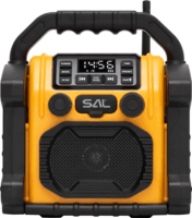 Sal BTWORKPRO Bluetooth hordozható munka- és szabadidő hangszóró 20W - Fekete / Narancs