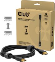 Club 3D CAC-1094 DisplayPort 2.1 8K 60Hz kábel 2m - Fekete