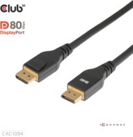 Club 3D CAC-1094 DisplayPort 2.1 8K 60Hz kábel 2m - Fekete