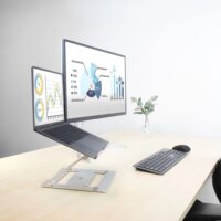 ACT AC8135 Összecsukható 15,6" Laptop tartó Alumínium Állvány - Szürke