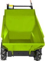 Zipper ZI-RD300 Benzinmotoros Mini Dömper max 300kg - Fekete / Zöld