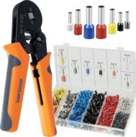 Bigstreen 22717 Krimpelő fogó szett 1200 db hüvellyel és tárolódobozzal