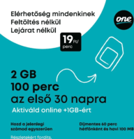 One Tuti Feltöltőkártya 2GB 100 perc