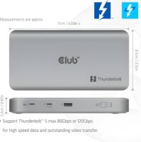 Club 3D CSV-2563 Notebook Dokkoló Állomás 180 Watt