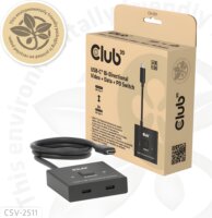 Club 3D CSV-2511 2 port USB-C HUB 100W